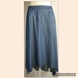 Denim Blue Skirt Sz 4 NWT